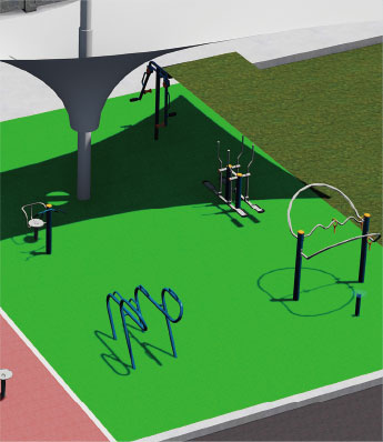 老年舒緩運(yùn)動區(qū)